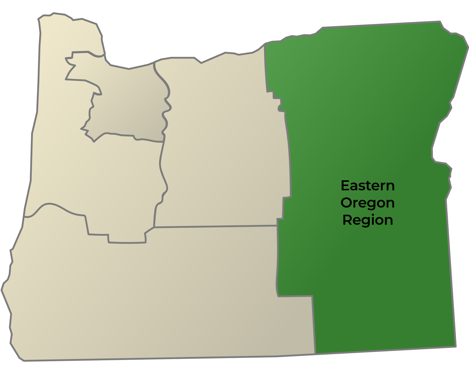 Region Eastern Oregon Map
